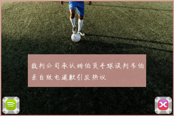 裁判公司承认姆伯莫手球误判韦伯亲自致电道歉引发热议